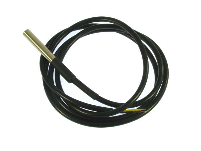 Датчик температуры DS18B20 (3-5V) для Ардуино, 1 метр, темп.:-55C+125°C; из нержавеющей стали;1метр (B04) M3368, Китай