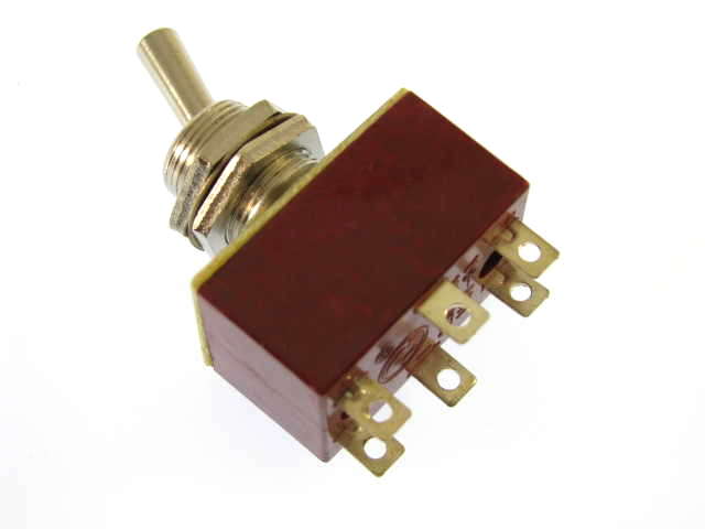 ТП1-2 (JC-020)  аналог, 2гр.на перекл.(2x ON-ON (DPDT))/ металл. ручка, Китай