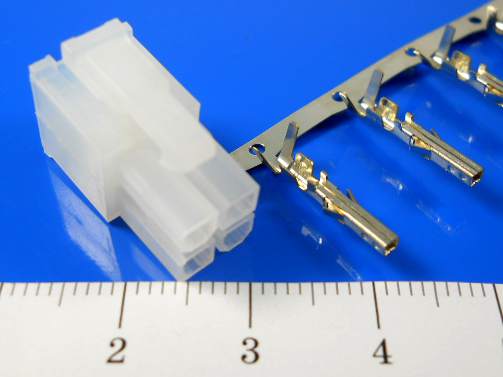 MF 2x02F розетка, обжим, шаг 4.2 мм, Китай