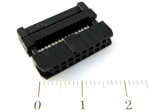IDC2-16F (DS1017-16MA2B) розетка, шаг 2мм. / макс.допуст.ток: 1А., CONNFLY