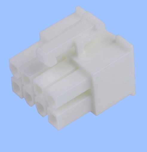 MF 2x04F (I-DS1073-02-SCT02X4) розетка, обжим, БЕЗ контактов (контакты 211648, 183463, 201040)/  шаг 4.2 мм, CONNFLY