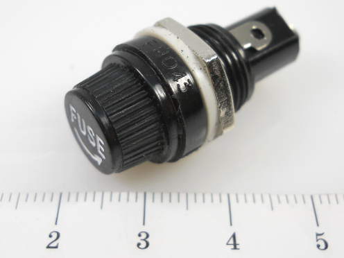 Держатель предохранителя ZH254 на панель (5*20) (ДВП4-2)(KLS5-254)(FH-02 ), KLS