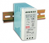 Блок питания AC/DC MDR-60-24  ,  [=24В. 2,5А.] [60Вт.] [На DIN рейку] [100*90*40мм.], MW