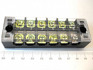 Клеммная колодка TB-2506 двухрядная,  25A 600V  / Шаг: 12мм / 12 (2х6) контактов, Китай