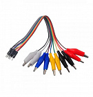 Набор соединительных проводов Kit10am 30см с крокодилами, папа,  (FUT0262-01), Китай