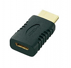 Переходник  HDMI(M) штекер - Mini HDMI(F) гнездо, черный