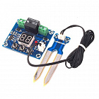 Контроллер системы орошения с датчиком влажности почвы XH-M214, =12В. Выход: выходное реле.  (98772), Китай