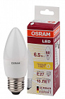 Лампа светодиодная E14 LEDSCLB60 6,5W/830 230VFR 6.5Вт, 550Лм, 3000К, 230В, белый теплый свет/ E14, OSRAM