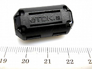 Фильтр на кабель ферритовый ZCAT2436-1330A-BK,  черный ,36*22*23,5мм, d входящего кабеля =10..13 мм, Китай