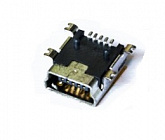 miniUSB B (USB/M-1J)(DS1104-BN0SRS) розетка на плату, mini-USB2.0 'гнездо' 5-ти конт. тип B, поверхн. монтаж на плату , CONNFLY