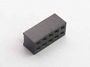 PBD2-10 (2X5)(DS1026-05-2X05S8BV) розетка на плату,  шаг 2мм, прямая, CONNFLY