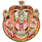 Светильник декоративный встраиваемый DLS-F122 G4 COLOUR-CLEAR, патрон G4  (ТМ Fametto)