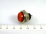 Кнопка PSW-26B (PBS-26B) замыкание, красная, OFF-(ON), Китай