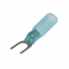 Наконечник кабельный SV2-5 HST синий, тип 'U', с изоляцией, d=5.3мм, сеч. пров.1.5-2.5мм2 , Китай
