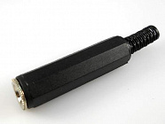 Гнездо TRS 6.3 (JACK) 7-0106/NP-312, СТЕРЕО, на кабель (SZC-0106), Китай