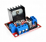 Драйвер шагового двигателя на L298N  (2 двигателя),  5-35B/2А, (D02)(D3195)(EM-720), Китай