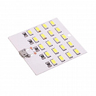 LED модуль 20 светодиодов, питание micro USB 52*50 мм, (99047)