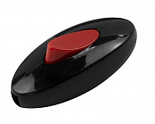 Переключатель на провод 10081, черный/красный, 250В /6А/ IP20/  монтаж на винты, Makel