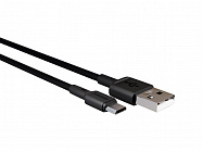 Дата-кабель More Choice K14m USB 2.0А - microUSB, TPE, 2м, черный, 2A, More Choice