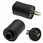 Штекер SZC-0239 под пайку / AUD-51, пластик, аудио двухполюсный,  колоночный, Китай