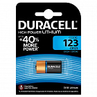Батарейка LiBAT CR123A Duracell HIGH POWER LITHIUM , 3В. / '16340' / 'R123' / '30200' / 34,5мм.*17мм. / цилиндр., Duracell