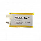 Аккумулятор  Li-Po 3.7V 1250mAh LP503759UN, [3,7В][1250мАч][59*37*5мм][ плоский][БЕЗ защитной платы], Robiton