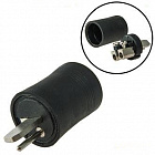 Штекер SZC-0241 под винт / AUD-51, пластик, аудио двухполюсный,  колоночный, Китай