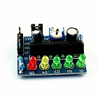 Модуль индикатор уровня аудиосигнала (на KA2284),  1 кан., 5LED, напряжение питания: 3,5-12В  (98598)
