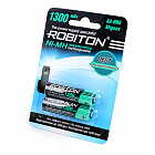 Аккумулятор R6 NiMh 1.2V 1300mAh 1300MHAA-2 DECT,  1.2V/ 1300mAh/ 'AA', R6 /для радиотелефонов/ без эффекта памяти , Robiton