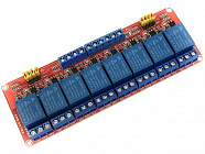 Модуль реле 8 канальный (8CH 12V),  для Arduino, с опторазвязкой, 12В, 250VAC, 30VDC, 10А, Китай