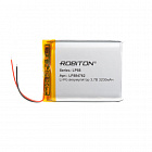 Аккумулятор  Li-Po 3.7V 3200mAh LP884762, [3,7В] [3200мАч][62х47x8,8мм][плоский/с проводом][с защитной платой], Robiton