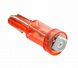 Автолампа 12V W1,2W LED (W2x4,6d) Red 1.2W Drop T5-5050-1SMD светодиодная , MLD-12VT5-1078  (Lumen)
