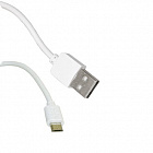 Шнур USB2.0-A M штекер- microUSB-B M штекер 1.8м,  белый (USB2.0 A(m)-micro USB B(m) W 1.8m), Китай