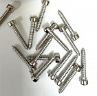 Набор шурупов для динамика M4X25 HEX, Nickel, 50шт, (FUT-1205-N), Китай