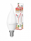 Лампа светодиодная E14 WFC37-7 Вт-230 В -3000 К–E14 (свеча на ветру) Народная, белый теплый свет/ E14/ SQ0340-0191, TDM