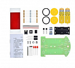 Трек машинка 'D2-1 DIY Kit'  - робот, движущийся по линии, чип LM393, 105*71мм, Китай