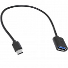 Шнур USB3.0-A F гнездо - MicroUSB3.0 Type-C  0.3м, (USB3.0 AF - Type-C  0.3m), Китай
