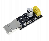 USB-UART адаптер для ESP8266 ESP-01 на CH340G, 5В, 240мА, 48.7*16.8мм. Для подключения ESP-01 к компьютеру., Китай