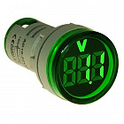 Вольтметр LED-3 щитовой DMS-133, 20-500VAC, в корпусе, зеленый,  [~20...500В][2 МОм][разъём: клеммы винтовые][дисплей 28,5мм], Китай