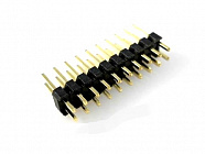 PLD2-20 (PLD2 2х10)(L-KLS1-207B-2-20-S) вилка на плату прямая,  шаг 2мм. , KLS