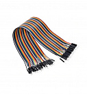 Перемычки папа-папа  (40 шт по 30 см),  Dupont, 2,54 мм, 1pin, Китай