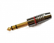 Штекер TRS 6.35 (JACK) Cold (Nakamichi), СТЕРЕО  (1-115G)