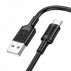 Дата-кабель Borofone BX111 USB 2.0 - USB TypeC,  ПВХ, 1м, черный, 3.0A/ быстрая зарядка, Borofone