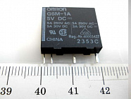 РЕЛЕ G6M1A 5VDC, [=5В][ 1гр.на замык.][3А.~250В], OMRON
