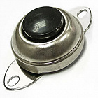 Кнопка ASW-08 без фиксации, OFF - (ON), черная, SPST, Китай