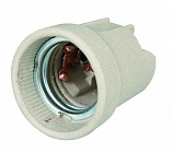 Патрон керамический E27 (контакты медь) 085-04-002,  (HLT)