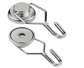 Магнитный крючок SDMNG36 (SDMNE 36 ) поворотный,  D36мм, усилие 6.5кг, SDM Magnetics