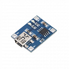Зарядное устройство для литиевых аккумуляторов, вход mini USB, (5V MiniUSB 1A Battery Charging)(98060)
