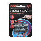 Аккумулятор R6 NiMh 1.2V 2300mAh  ROBITON CYCLONE RTU2300mAh, 1.2 В/ 2300 mAh / 'AA', Robiton