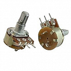 S16KN1-B10K, L15F   10K, с выключателем, поворотный, одинарный  , Китай